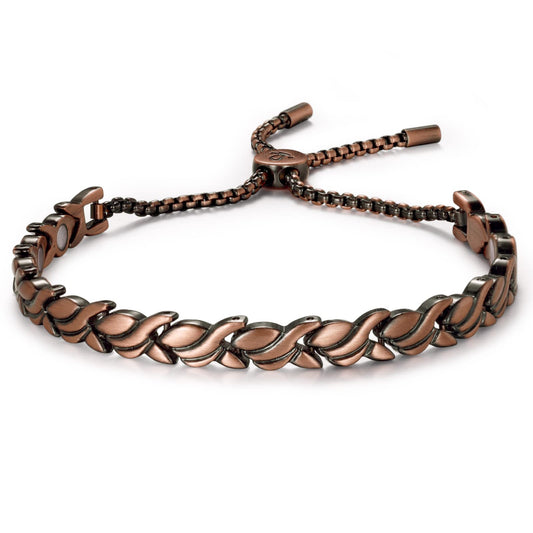 RainSo Women 99.99% Pure Copper Magnetic Bracelets Adjustable Design with Display Box(petal pattern)