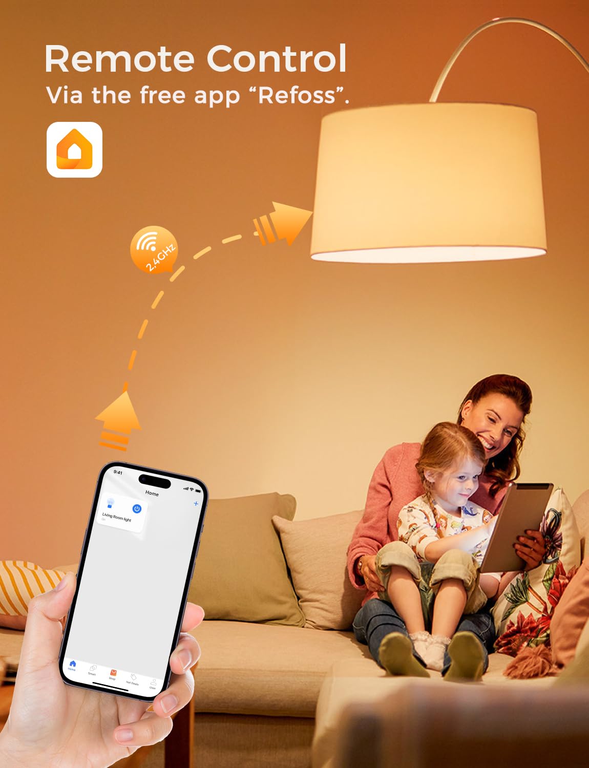 Refoss Smart Light Bulb Alexa b22 Bayonet WiFi Led Bulb 9W with Colour Changing Light, 810LM Dimmable (Warm/Cool) Smart Bulbs Works with Alexa(Echo and Echo Dot), Google Home - 2 Packs