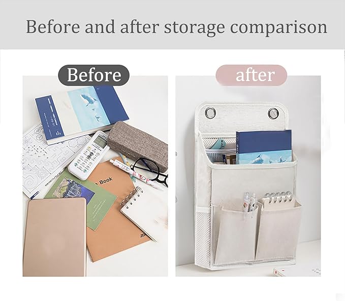 2-Pack Hanging Storage Organizer, Over The Door Hanging Bags/Wall Baskets