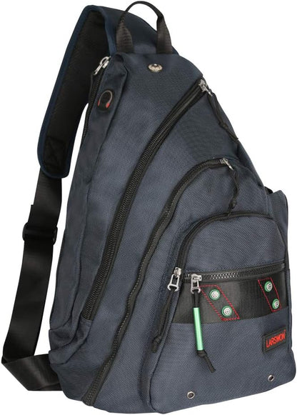 Sling Backpack, Sling Bag for Laptop, Crossbody Bag for Men, Larswon Shoulder Bag for Women, Laptop Backpack, Backpack
