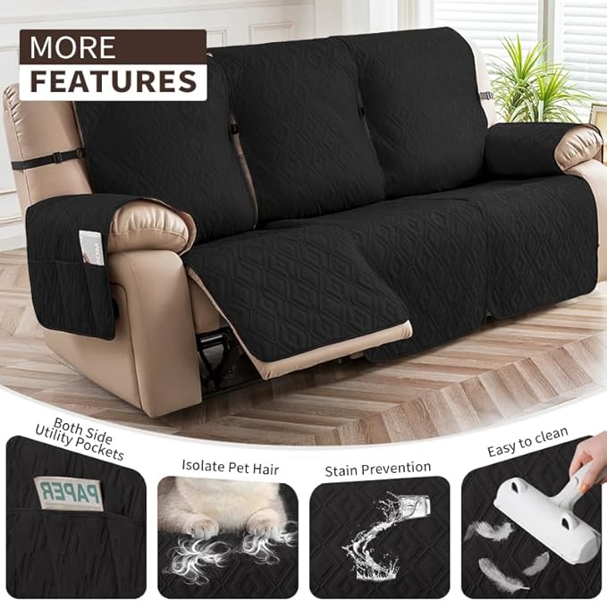 Genina Waterproof Couch Cover for Reclining Sofa