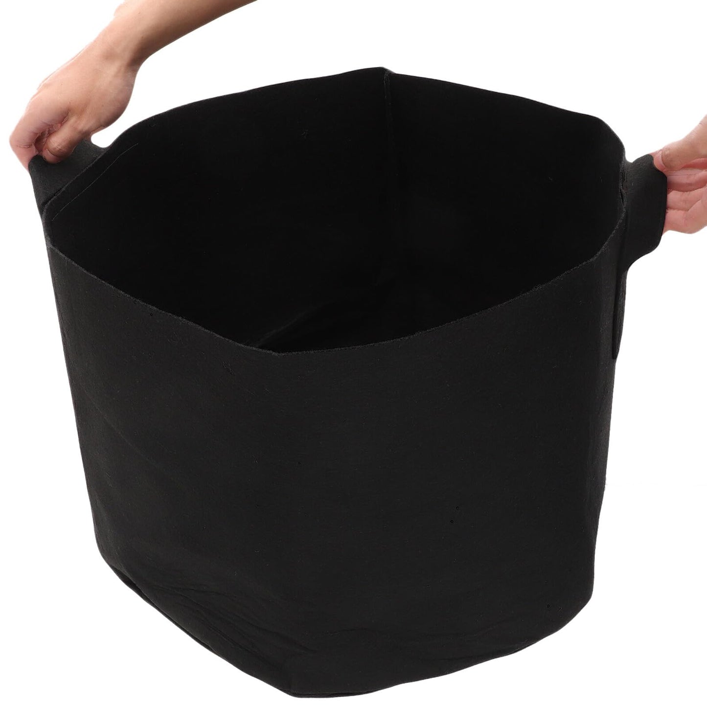 TOYZFRIENDY 2pcs 15 Gallon Black Fabric Plant Grow Bags for Potato and Vegetable Gardening, Thickened Nonwoven Nursery Containers with Aeration for Outdoor Patio and Lawn Use