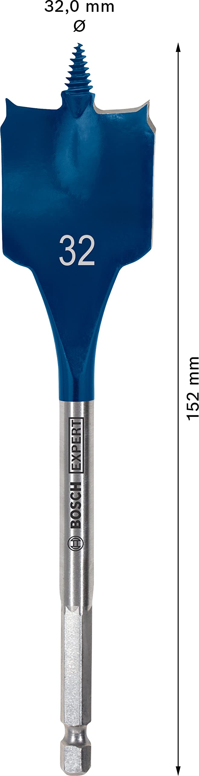 Bosch 1x EXPERT Self Cut Speed Spade Drill Bit (for Softwood, Particleboard, Ø 32.00 mm, Professional Accessory Rotary Drill/Drivers)