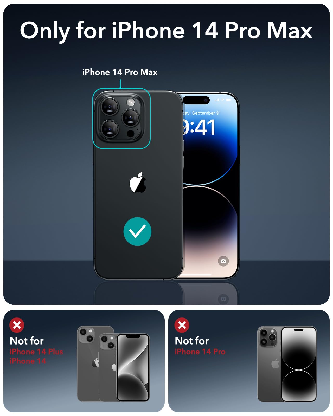 ESR 3 Pack for iPhone 16 Pro Max Screen Protector, [9H Hardness] [Military Grade Shatterproof] Tempered Glass Film with Flawless Fit Tray, HD Clear, Scratch Resistant