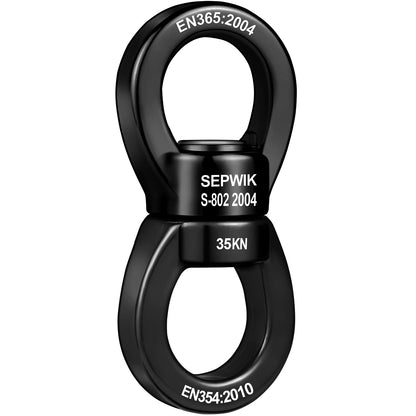 SEPWIK Swing Swivel, 35KN Swing Spinner, 360° Safety Rotational Device Hanging Accessory for Hanging Hammock, Aerial Dance