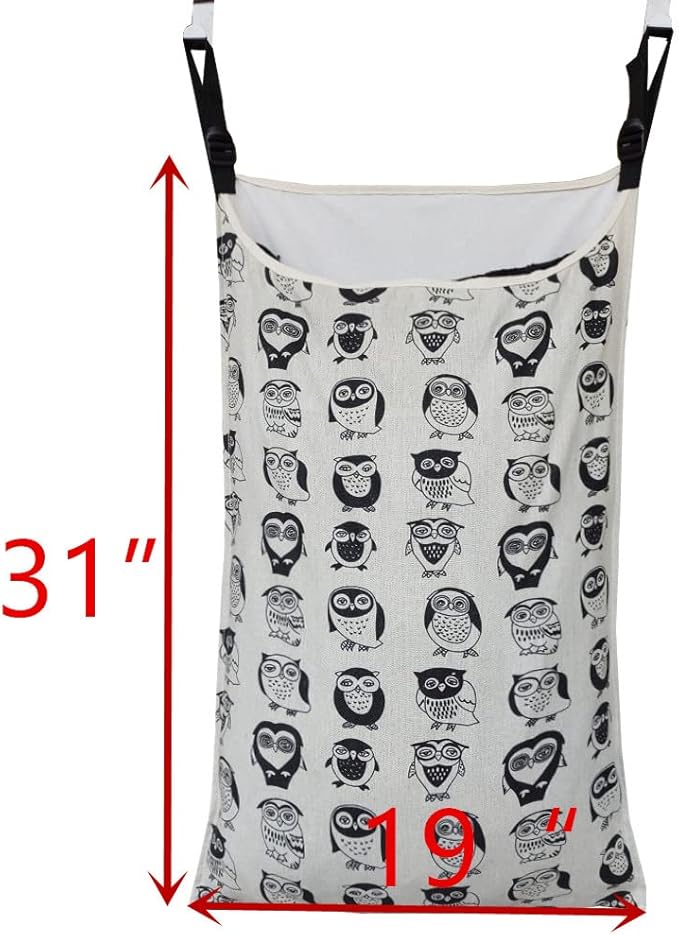 Adjustable Space Saving Door Hanging Laundry Hamper Bag