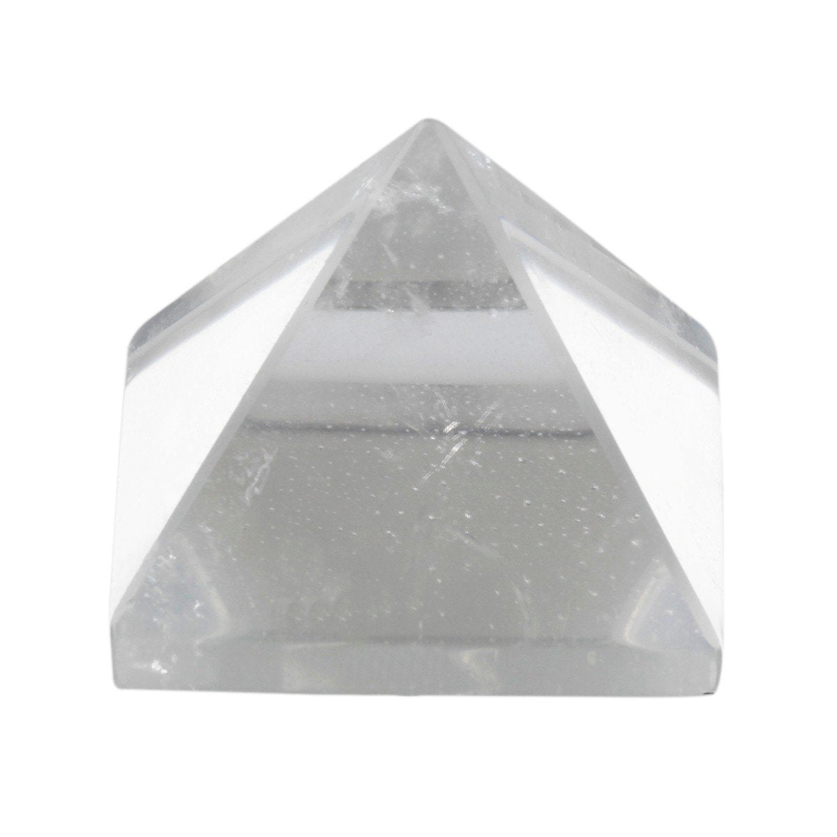 Rockcloud Healing Crystal Rock Quartz Pyramid Metaphysical Natural Gemstone Figurine