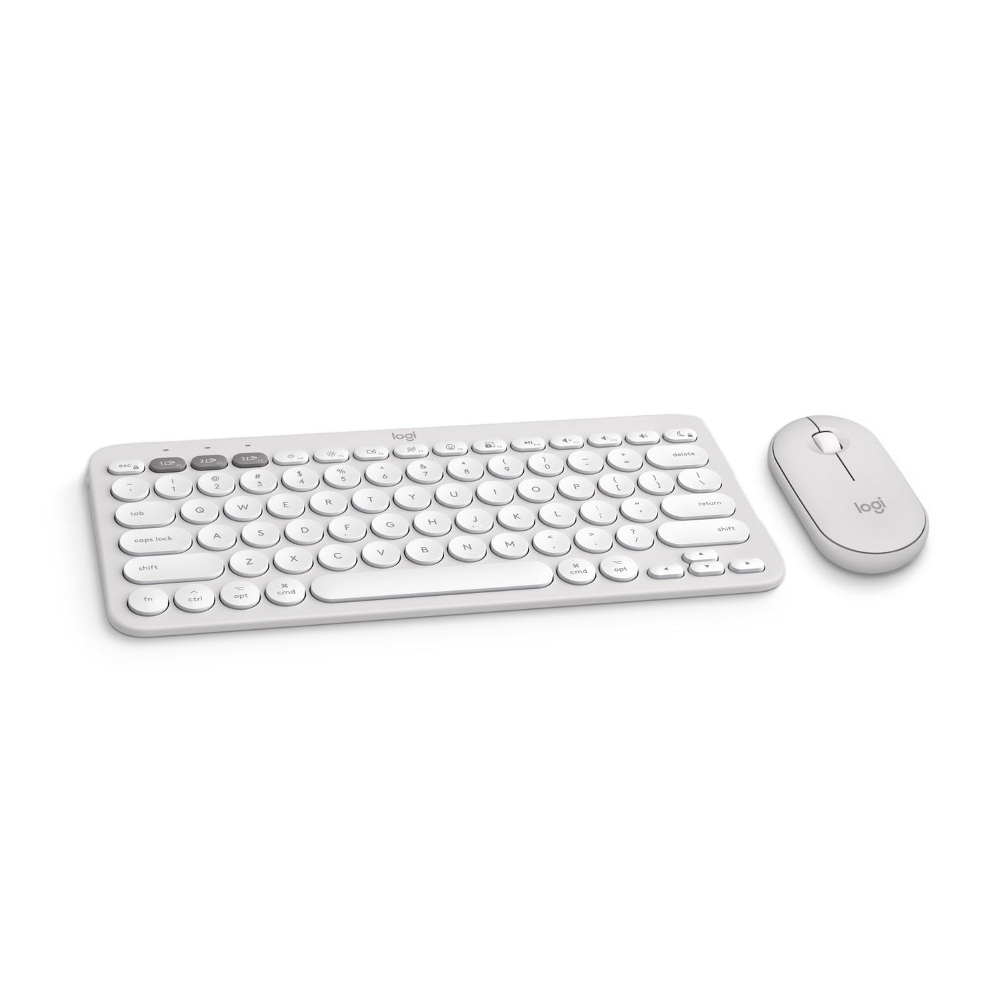 Logitech Pebble Keys 2 K380s, Multi-Device Bluetooth Wireless Keyboard with Customizable Shortcuts, Slim and Portable, Easy-Switch for Windows, macOS, iPadOS, Android, Chrome OS - Tonal Graphite