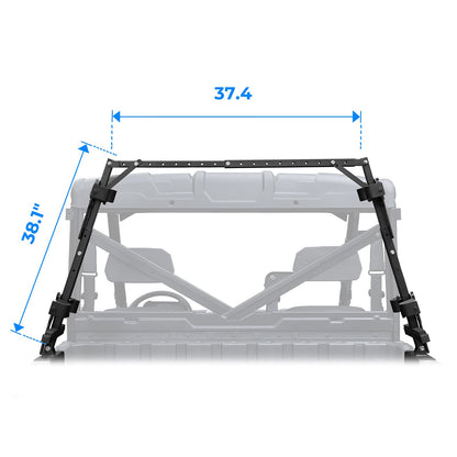 KEMIMOTO UTV Hunting Tool Holders Sporting Clays, UTV Tool Holder Rack Universal 4 Tools Rack with Rubber Snubbers Compatible with Polaris Ranger General Golf Cart