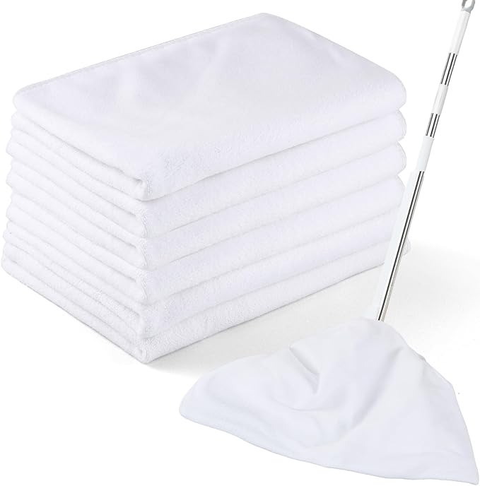 6 Pack Extra Large Microfiber Cleaning Cloths 20"x30", Lint-Free Reusable Towels