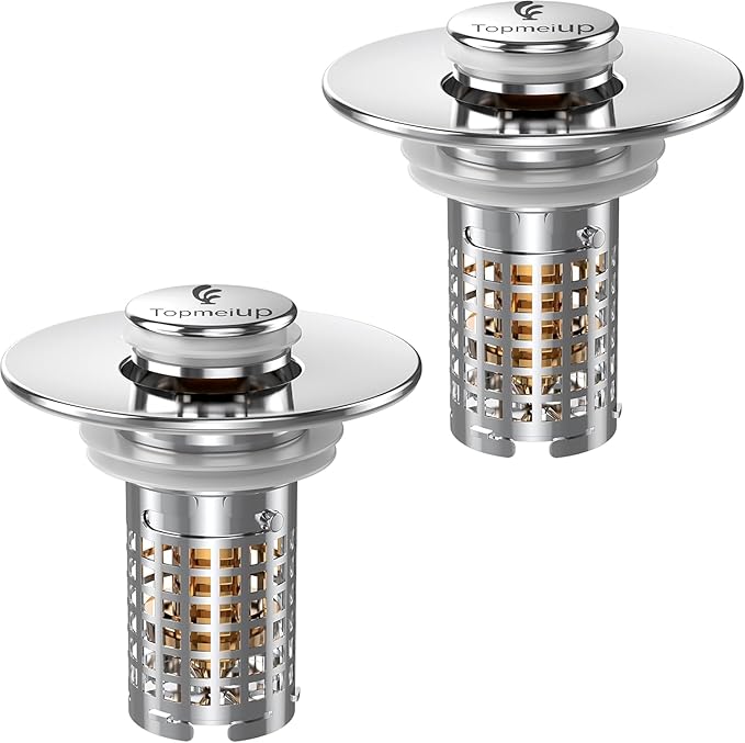 Sink Stopper Hair Catcher, Pop-up Sink Drain Strainer
