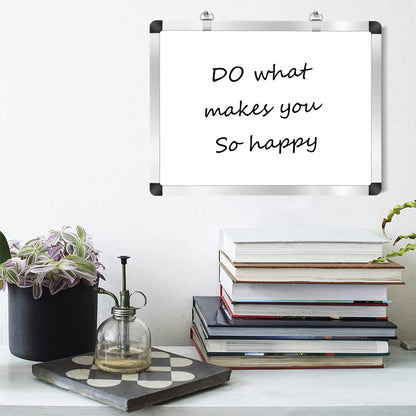 TORASO Dry Erase Monthly Calendar Board, Magnetic Surface Whiteboard for Wall, Office/School/Home, Aluminum Frame Hanging Board 11.8"x 15.7"(YL-Silver-3040-A)