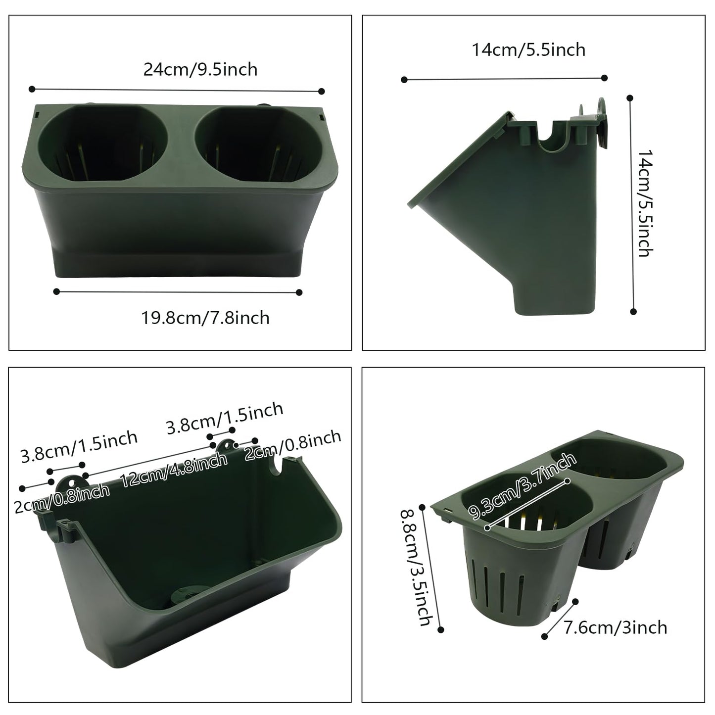 NEATOOM Self-Watering Vertical Garden Wall Planter - 30 Pots Indoor Outdoor Wall-Mounted Planter with Cotton Rope Irrigation, Vertical Wall Planters for Living Rooms, Balconies, Corridors