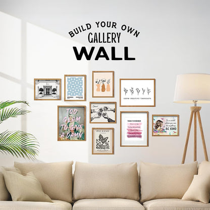 Inspiration Quotes Art Print 11x14 FRAMED - Uplifting Wall Decor for Women - Motivation Boho Home Office Decoration - positive affirmation Sayings, Inspiring Wall Art, Grow Positive Thoughts Self-care