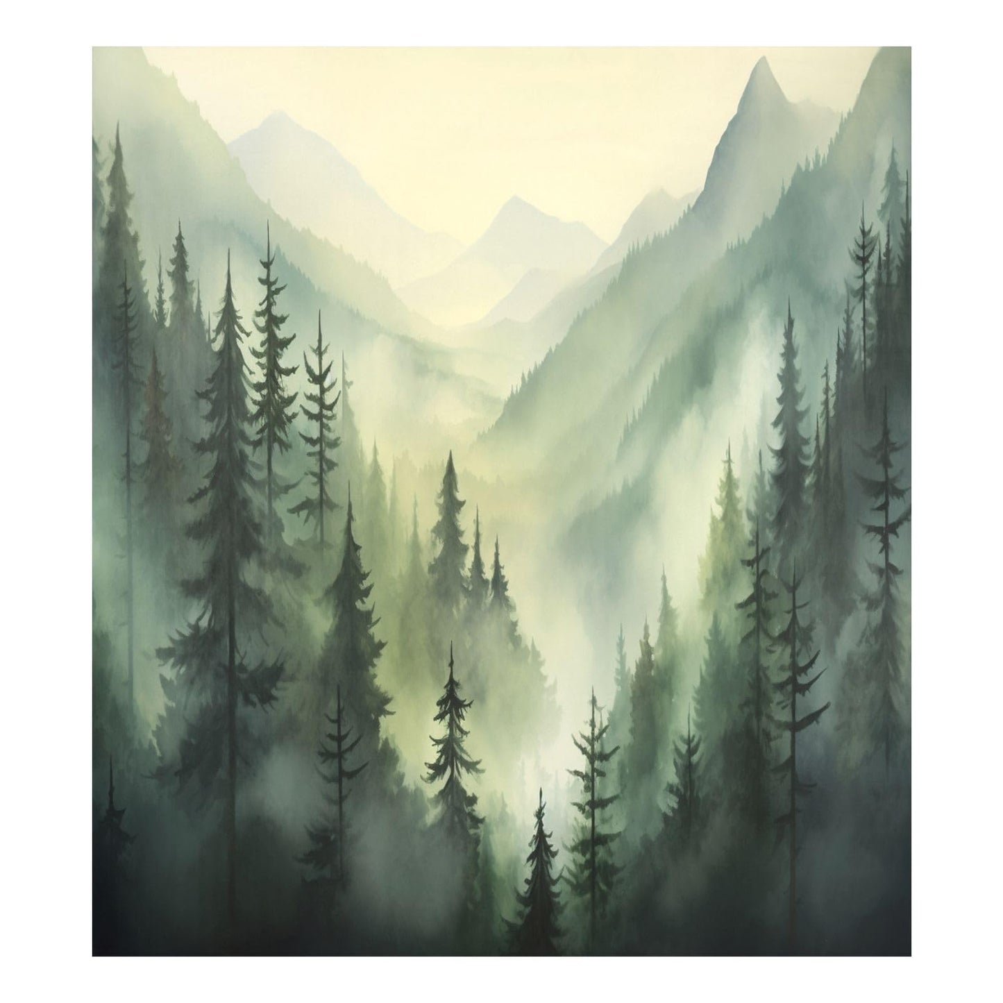 Bulletgxll Watercolour Forest Dishwasher Magnet Cover Decorative Magnetic Dishwasher Front Door Cover Refrigerator Magnet Sheet Sticker for Home Kitchen Decor, 23 x 26 Inch