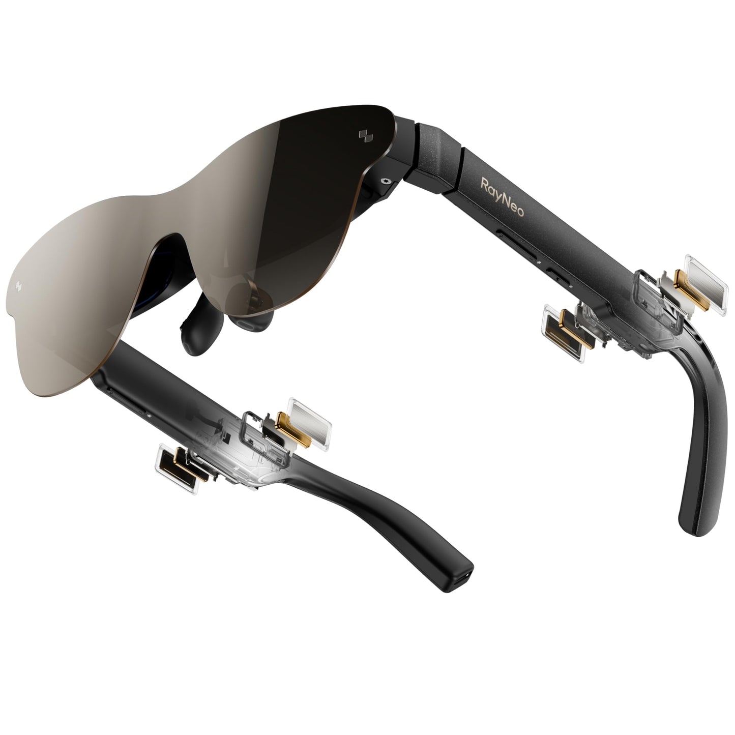 RayNeo Air 3s Pro AR/XR Glasses - 201'' 1200 Nits 120Hz HueView 2.0 Video Display Glasses, Smart Gaming Glasses for iPhone 16,15/Android/Mac/Switch 2/PS5/SteamDeck - Next-Gen Personal Theater