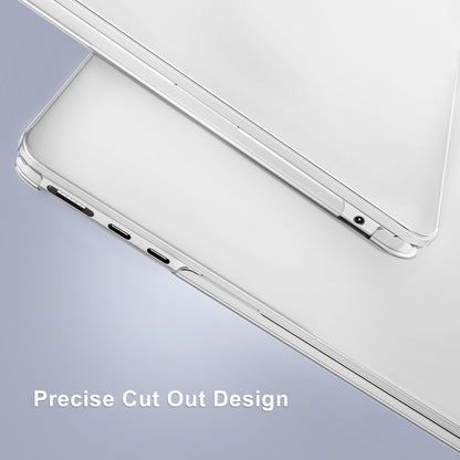MOSISO Compatible with MacBook Air 13 inch Case M4 M3 M2 2025 2024 2023 2022 A3240 A3113 A2681, Hard Shell for MacBook Air 13.6 inch Case &Keyboard Cover&Screen Film&Type C Adapter, Crystal Clear