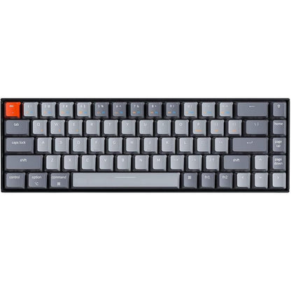 Keychron K6 Bluetooth 5.1 Wireless Mechanical Keyboard with Keychron K Pro Red Switch/LED Backlit/Rechargeable Battery, 68 Keys Compact Keyboard Compatible with Mac Windows