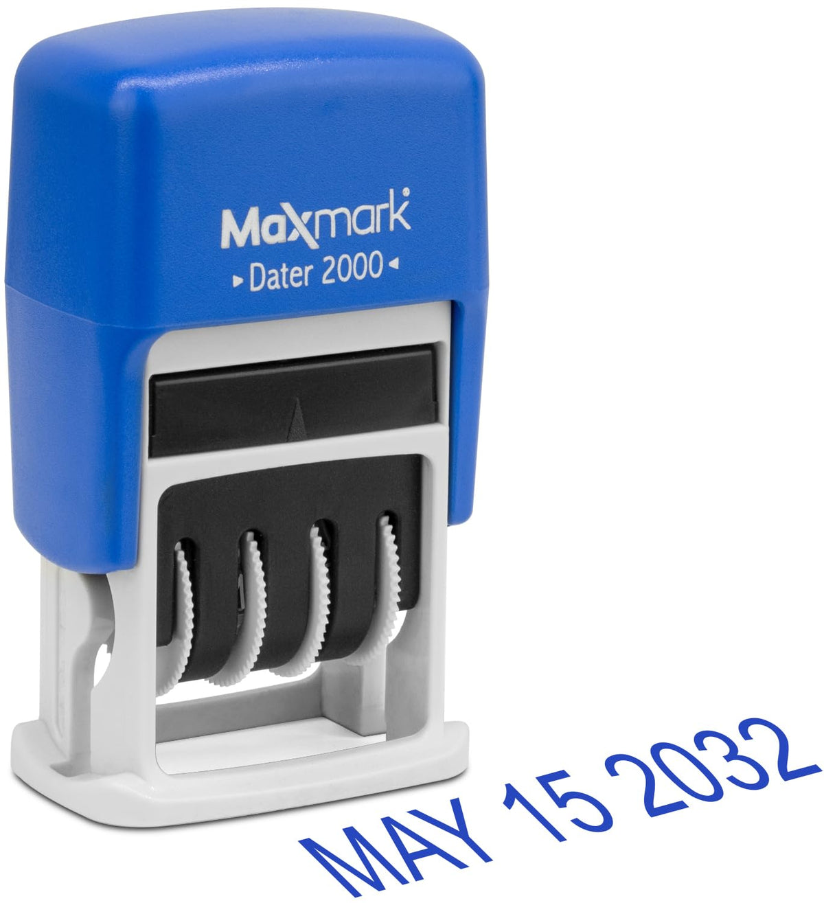 MaxMark 2000 Dater Self Inking Date Stamp - Blue