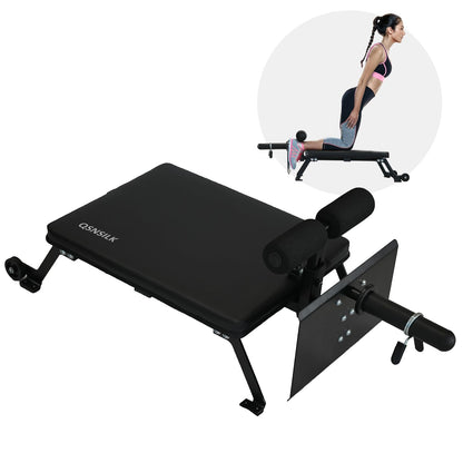 QSN SILK LU Nordic Curl Machine, Hamstring Curl Bench, Compact Glute Bench with wheels, Home Gym Equipment for Leg Workouts