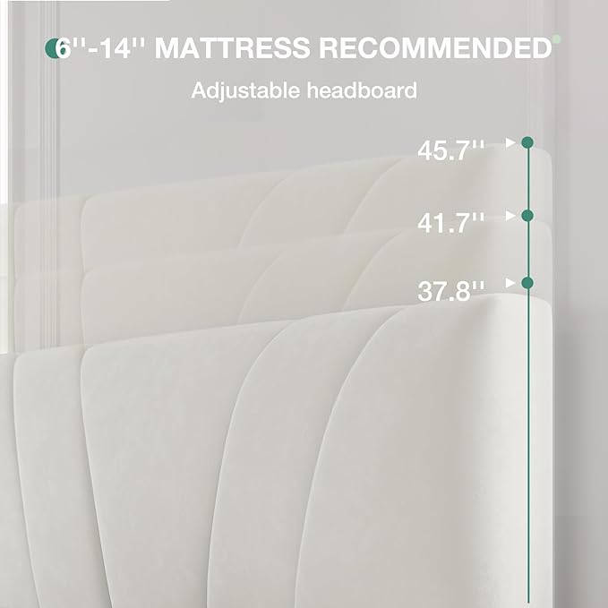 Novilla Queen Bed Frame, Queen Size Bed Frame