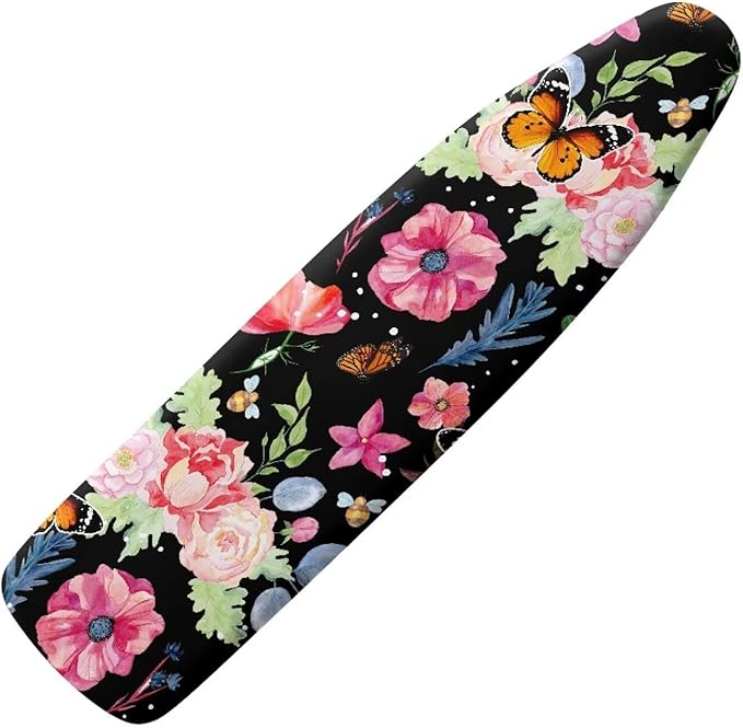 Retro Butterfly Floral Ironing Board Cover Standard Ironing Board Cover