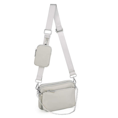 UTO Small Crossbody Bags for Women 3 in 1 Trendy Belt Purse Fashion Designer Mini Cute Sling Fanny Chest Pack