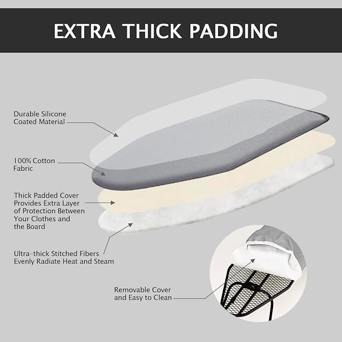 SheeChung Small Ironing Board 12"X32", Mini Ironing Board