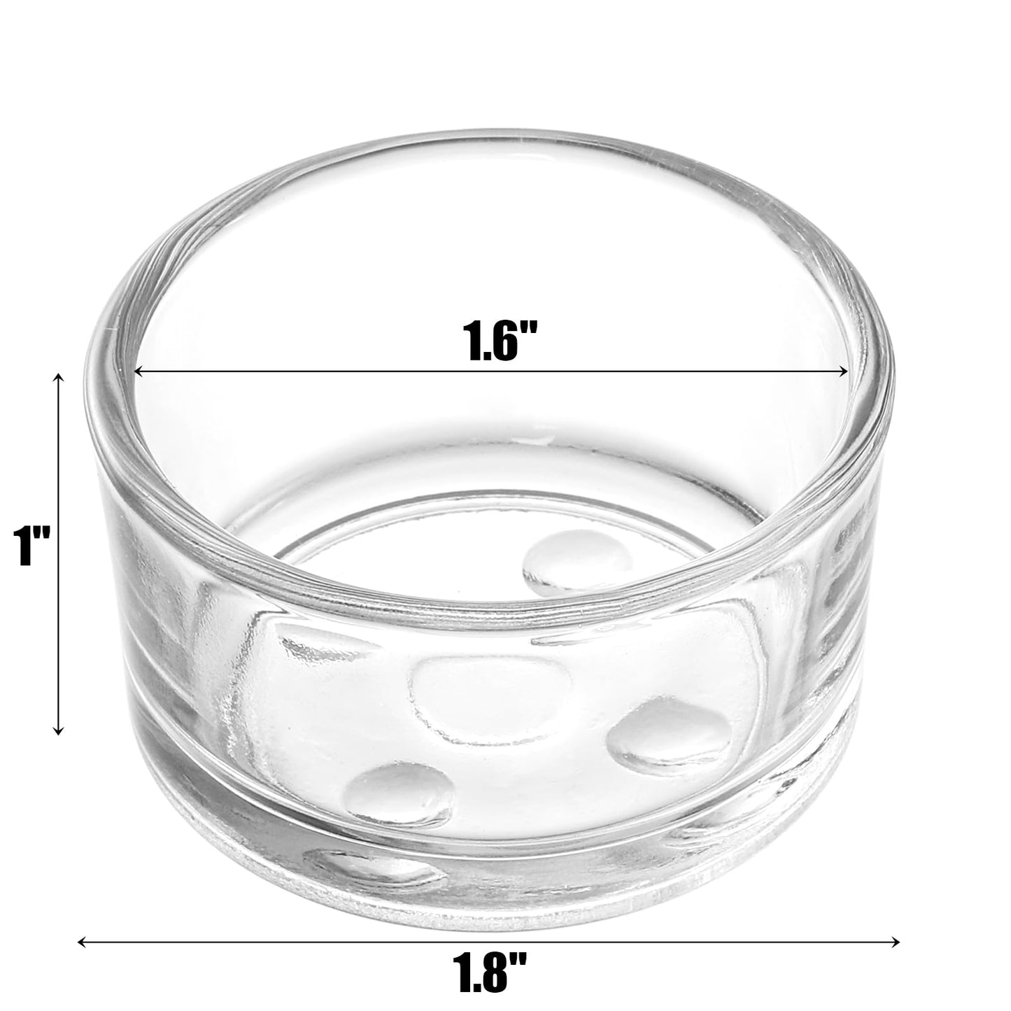 ZEAYEA Set of 36 Glass Tealight Candle Holder, Small Clear Votive Candle Holders for Weddings, Parties, Table Centerpieces, Dinner, Home Decoration, Candle Mould