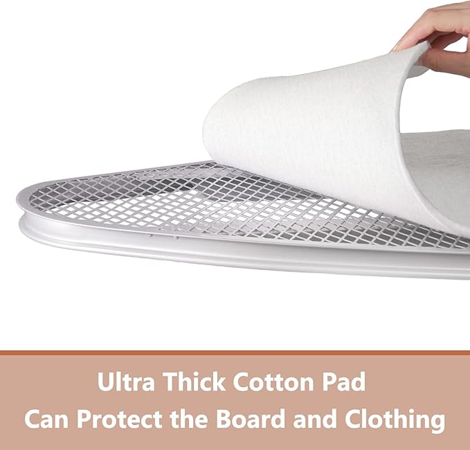 SheeChung Ironing Board Pad Only, Fit Ironing Boards Up to 57"x21", Cut to