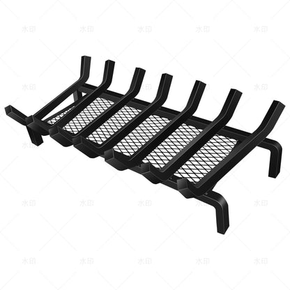 Nouetele 30 Inch Large Fireplace Grate – True 5/8" Thick Solid Steel Heavy Duty Log Holder (25% Thicker) – Extra Wide Wood Stove Rack for Big Masonry Hearths