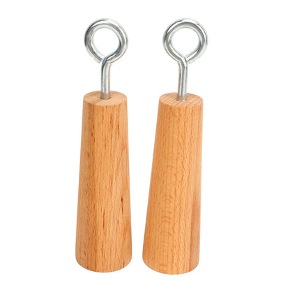 Wooden Pull-Up Grips, Durable Comfortable Upper Body Strength Trainer Home Gym Equipment for Men Women Fitness Enthusiasts Strength Training Daily Workouts