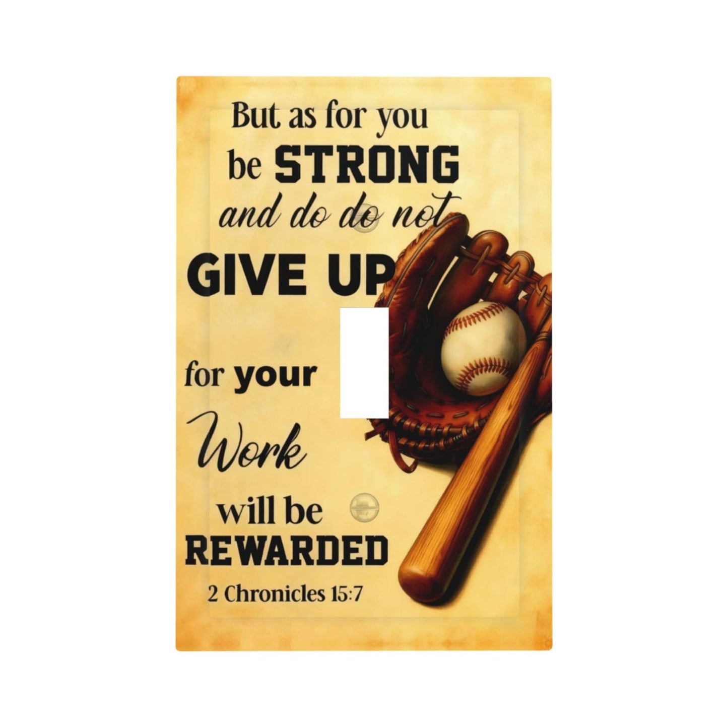 Decorative Art Light Switch Covers Baseball Single Toggle Wall Plate Decorative Switchcover Electrical