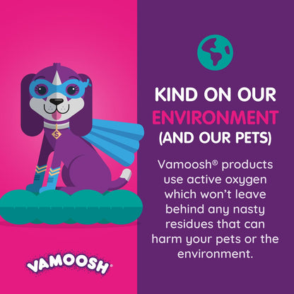 Vamoosh Pet Hair Dissolver - Pet Hair Remover for Washing Machines, Cotton Fresh 6x100g, Eliminates Odours and Dirt, Dissolves Dog, Cat, Horse, Animal Fur, Large Pack up to 6 Washes