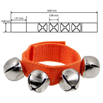 Happy Trees Band Wrist Bells, 9" Wrist Shaking Jingle Bells, Adjustable Ankle Bell, 24 Pcs
