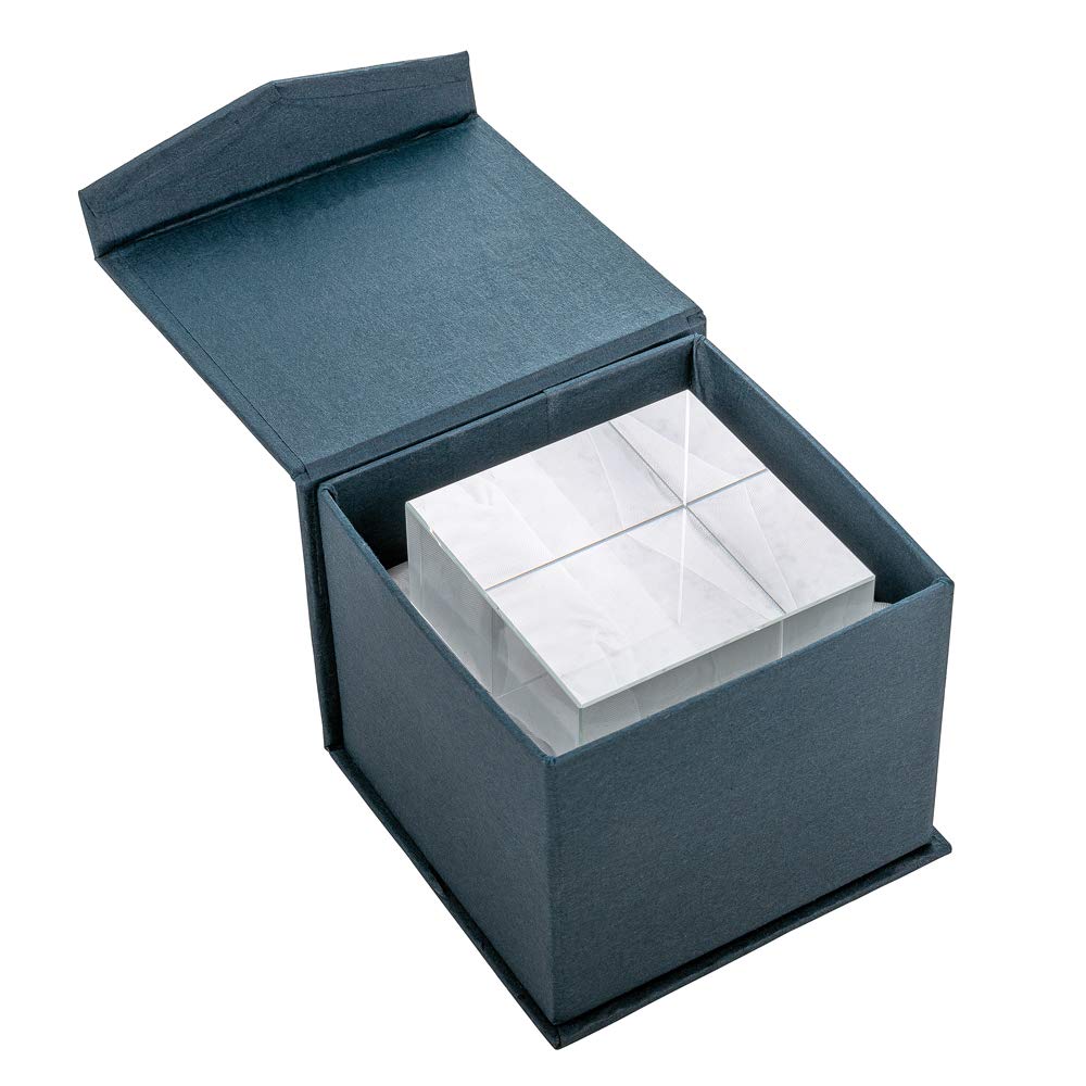 Amlong Crystal K9 Optical Glass Prism Cube, 80mm (3.1 Inch)