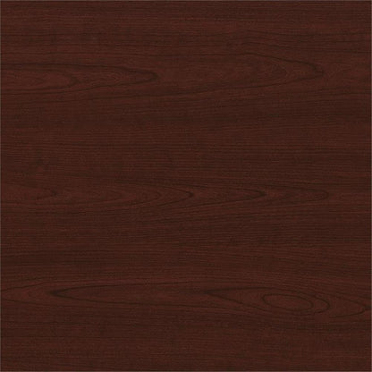 Bush Furniture Saratoga L Shaped Computer Desk with Drawers and Storage in Harvest Cherry | Large Corner Office Table for Workspace