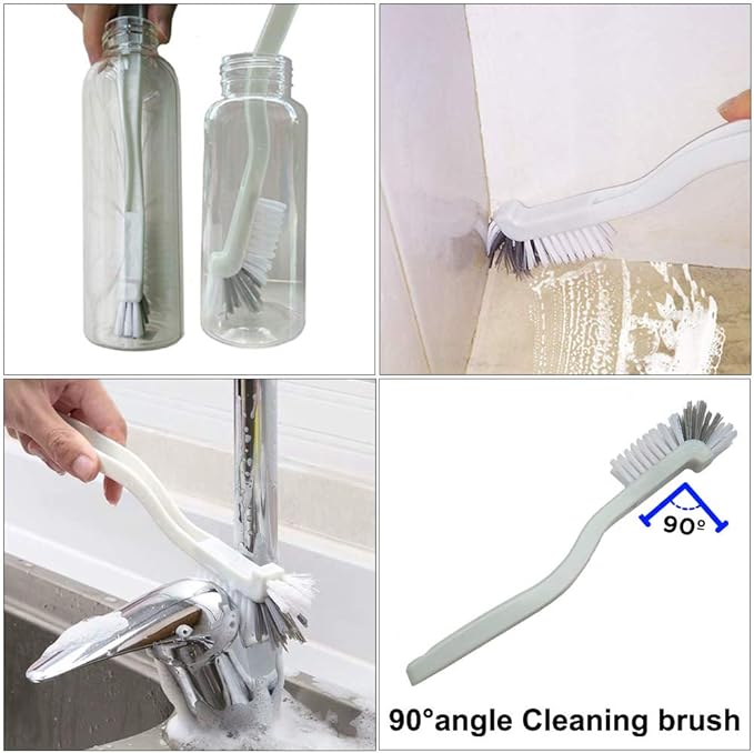 Window Track and Grout Cleaning Brush Set, Tile Lines, Sink Corners, Small Gaps