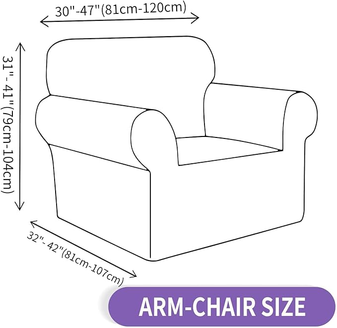 ZNSAYOTX Super Stretch Chair Slipcover Universal Sofa Chair Covers