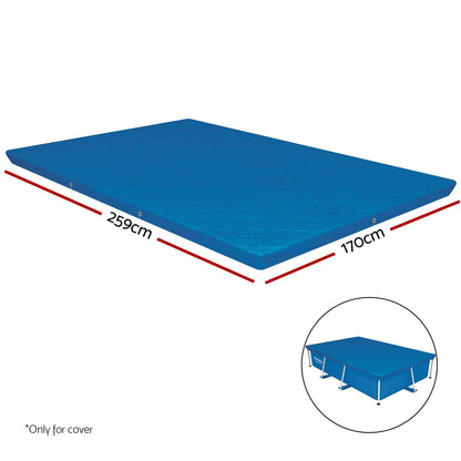 Bestway Flowclear Swimming Pool Cover for Rectangular Steel Pro Pools, Multiple Sizes