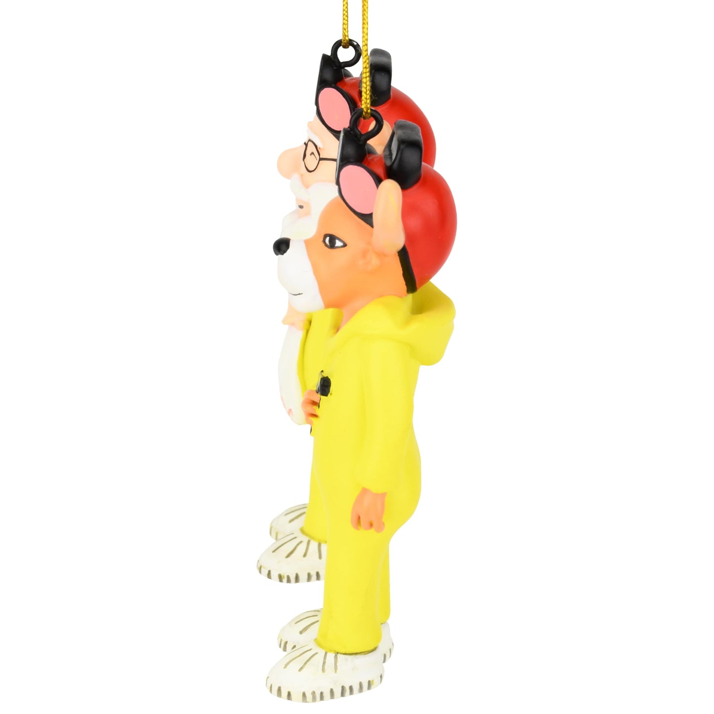 Tree Buddees Breaking Bulbs Christmas Ornaments 2-Pack Funny Parody Santa & a Reindeer in Hazmat Suits – Holiday Pop Culture Décor