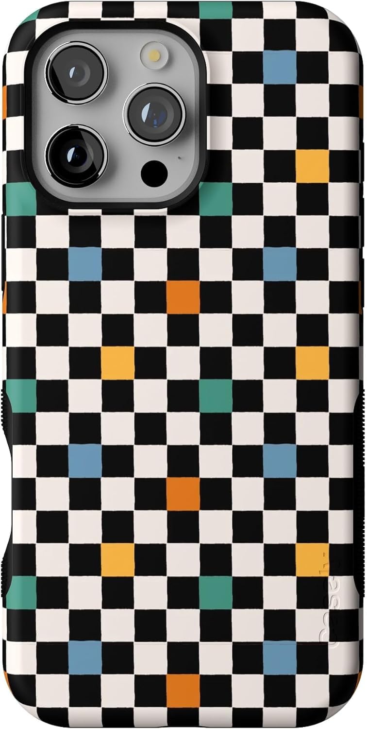 Casely iPhone 16 Pro Max Case | Blue Stripes | Sunday Best | Compatible with MagSafe | Bold Protective Design