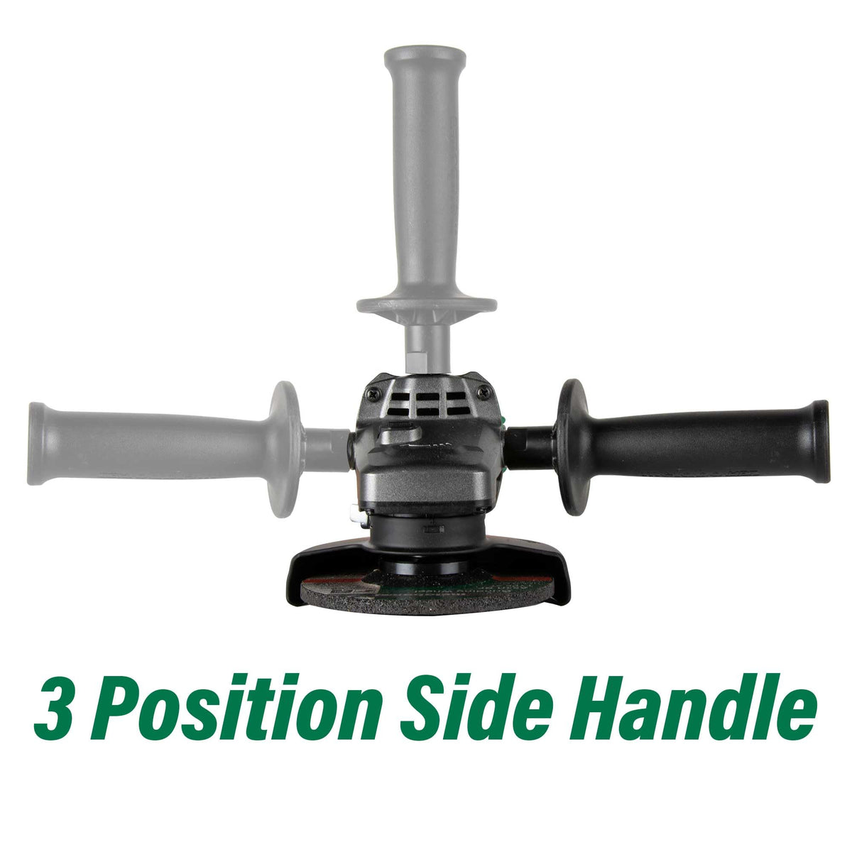 Metabo HPT Angle Grinder | 4-1/2-Inch | 12 Amp | AC Brushless Motor | Variable Speed | 3-Position Side Handle | G12VE2