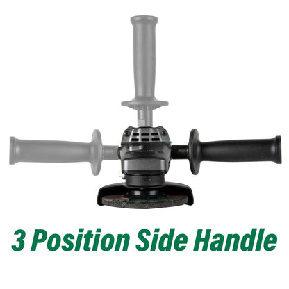 Metabo HPT Angle Grinder | 4-1/2-Inch | 12 Amp | AC Brushless Motor | Variable Speed | 3-Position Side Handle | G12VE2