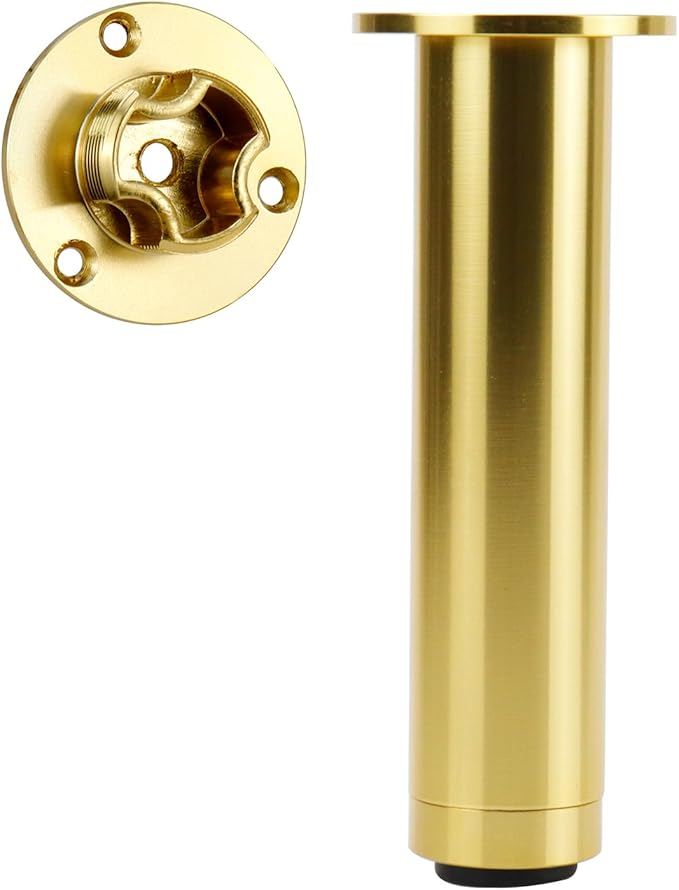 4 Pcs Gold Adjustable Sofa Legs Metal Modern Furniture Legs