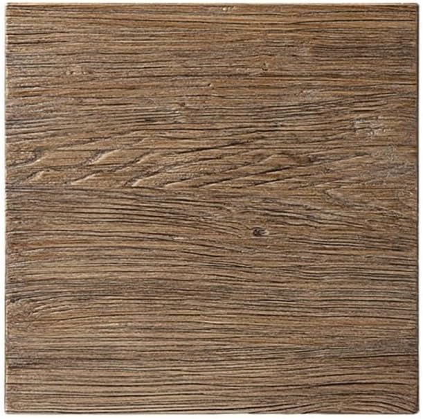 Pemberly Row 18 in Square Reclaimed Elm Side Table, Medium-Dark Brown Finish