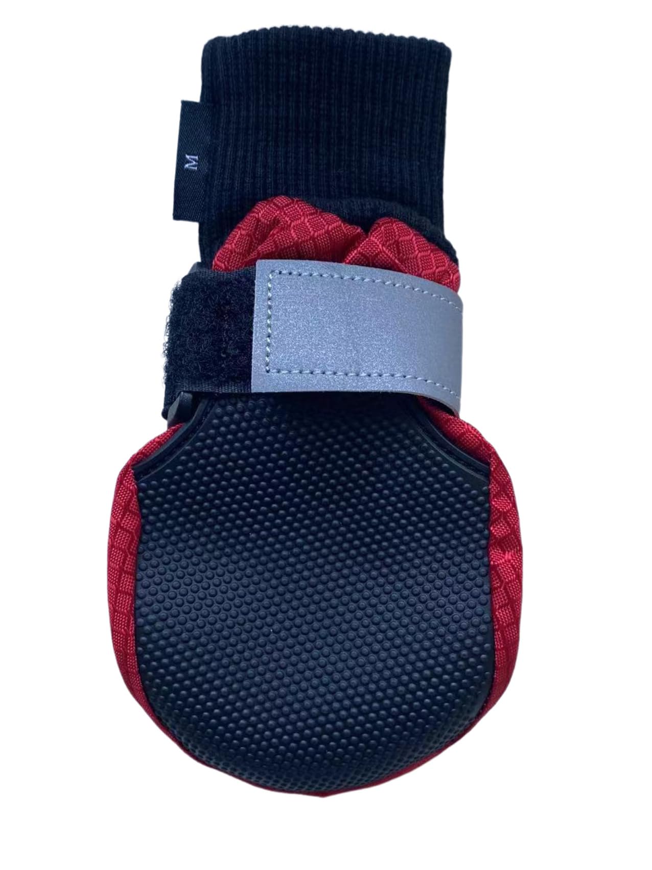 Vibrant Fellow Paw Protector Dog Boots Soft Protective and Skid-proof Set of 4 Size M Colour Red