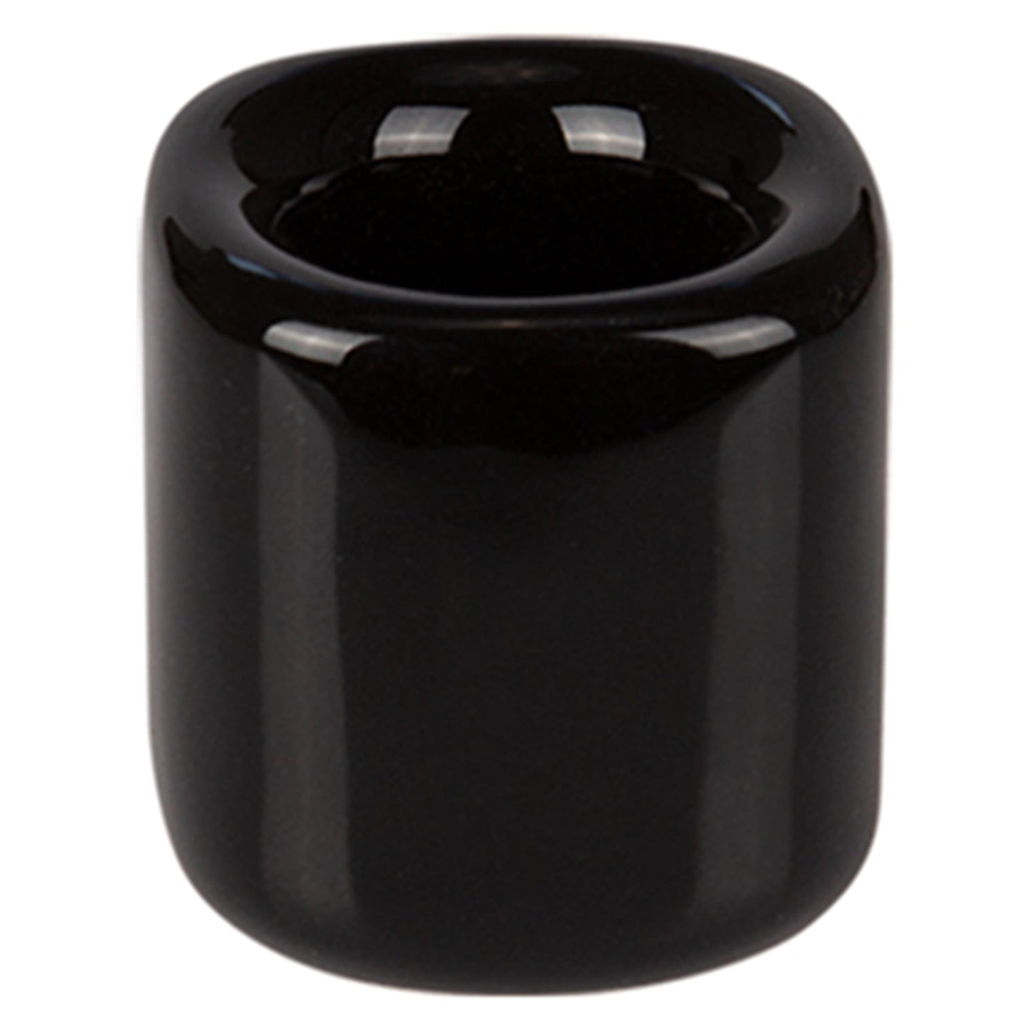 Mega Candles 5 pcs Black 1/2 Inch Diameter Ceramic Chime Ritual Spell Candle Holders, Great for Casting Chimes, Meditation, Rituals, Spells, Vigil, Witchcraft, Wiccan Supplies
