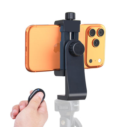 Ruittos Phone Tripod Mount Adapter with Camera Remote Controller, Cell Phone Holder Clip with Adjustable Clamp Compatible with iPhone, Samsung, HTC, Huawei etc., Include Wrist Strap