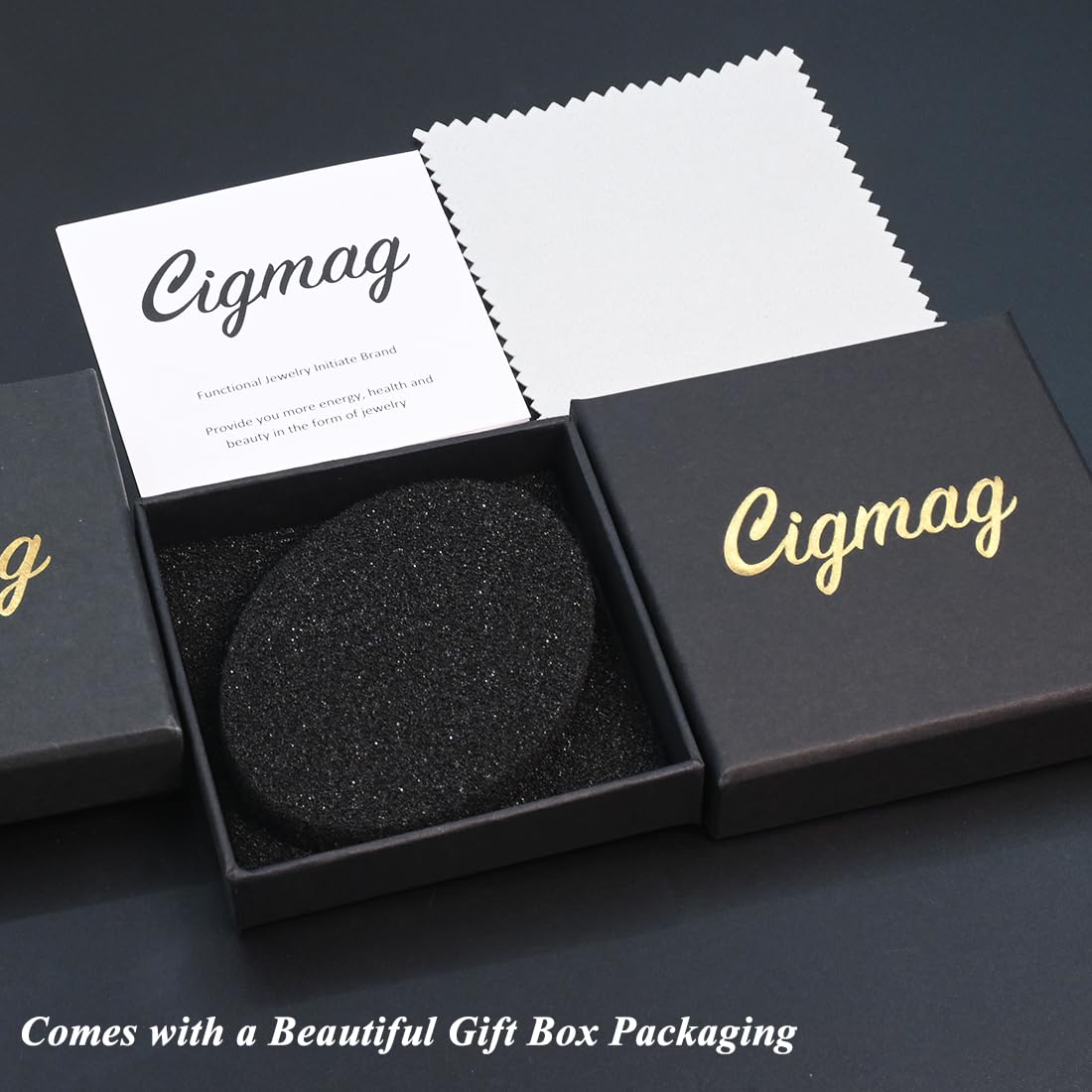 Cigmag 9X Copper Rings for Women, with Powerful Magnets, Adjustable Solid Pure Copper (Silver Matte & Fishtail)